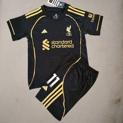 Mo Salah kids Football Kit Liverpool 25-26 New Season away Jersey