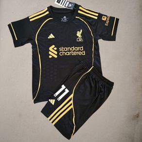 Mo Salah kids Football Kit Liverpool 25-26 New Season away Jersey
