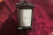 silver plated Carriage clock   QUARTZ