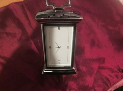 silver plated Carriage clock   QUARTZ