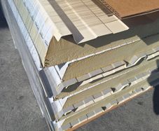 Insulated Roof Cladding 90mm thick 1800mm x 1000mm Panels in Vanilla/ Cream Colour