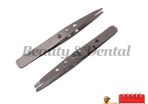 2x Professional Eyebrow tweezers Hair Beauty Slanted Stainless Steel Tweezer Tool