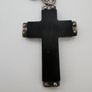 Gucci men's Blackened silver cross. Image 8