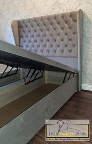 ottoman lift up bed frame and headboard