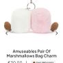 New JELLYCAT Amuseables Pair of Marshmallows Bag Charm Image 4