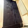 Velvety Black Sofa Image 2