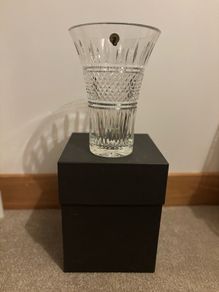 Brand New Waterford Crystal Irish Lace Vase 10in/ 25cm
