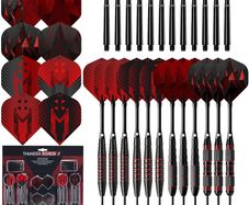 NEW SALE | Thunder | 48 Piece Steel Tip Dart Set with 21g/22g/23g/24g Barrels, Flights and Aluminium
