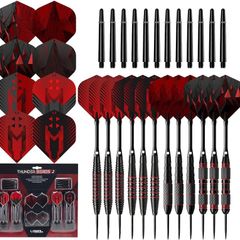 NEW SALE | Thunder | 48 Piece Steel Tip Dart Set with 21g/22g/23g/24g Barrels, Flights and Aluminium