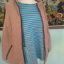 Quilted Isle gilet with knitted arm trim Image 7