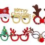 Christmas Glasses to Wear, 6 Pieces Christmas Glitter Party Glasses Fancy Dress Costume Decoration for Kids Adults (FREE POSTAGE) Image 4