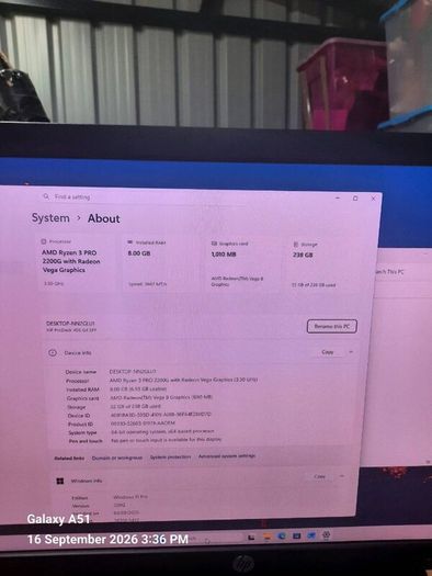 Acer Aspire 3 (3 years old)