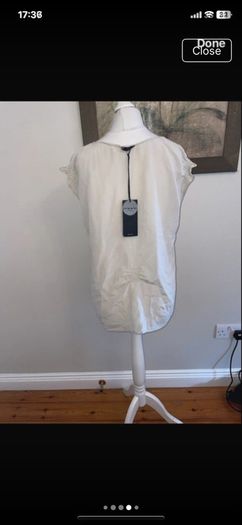 More 100% silk top, size 12, new with tags
