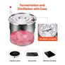 13.2 Gal / 50 L Stainless Steel Water Alcohol Distiller with Copper Coil, Home Brewing Refining Fermentation Kit with Thermometer & Pump Image 3