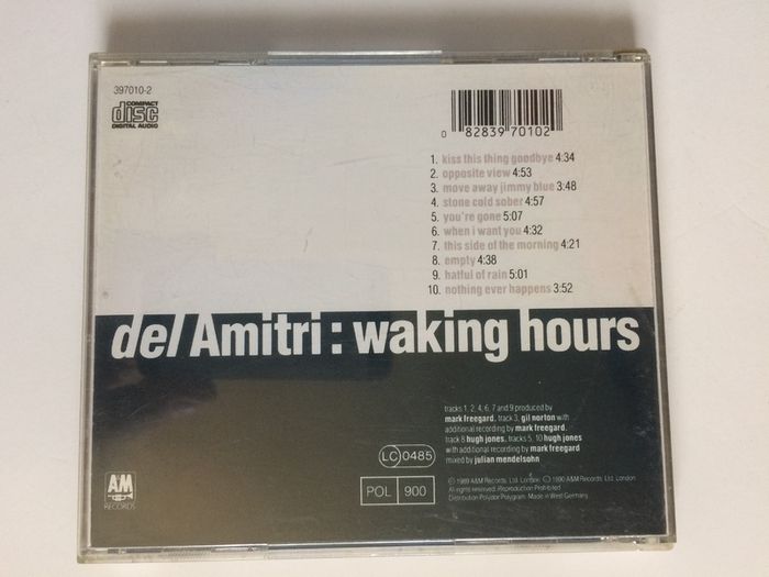 Del Amitri [1989] Waking Hours (CD Album)