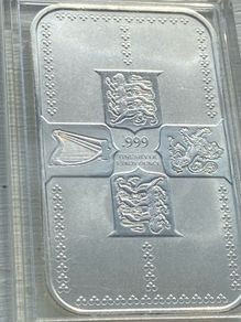 1 oz .999 silver royal gothic  bar