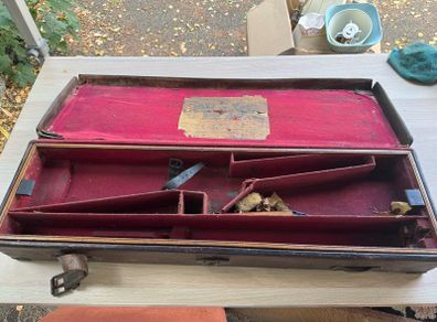 Victorian Oak & Leather Shotgun Case - Trulock Brothers, Dublin (c. 1890s)