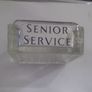 a vintage glass ash tray for senior service Image 2