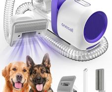 NEW SALE | Dog Grooming Vacuum Kit,Suction 99% Pet Hair,Dog Grooming Brush,Dog Hair Vacuum Groomer with 4 Pet Grooming Tools,Pet Hair Remover