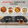 2500W Electric Double Hot Plate with Cast Iron Heating, Dual Plates Hob for Table Top Cooking, Independent Adjustable Temperature Control, Portable Design for Camping Travelling - Gemini Image 5