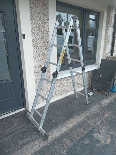 Four piece folding ladder