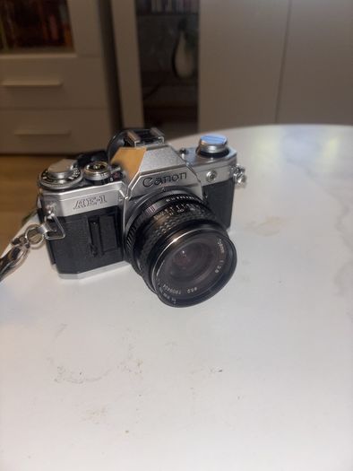Canon AE-1 with 28mm lens