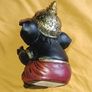 Baby Ganesha Black and Gold Figurine Image 2
