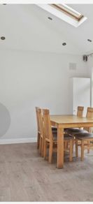 Karel Mintjens Solid Oak Dining Table (220x95cm) + 6 Chairs"