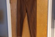 Zara  Faux Leather Trousers. S . L -.14.  New- No Tag.