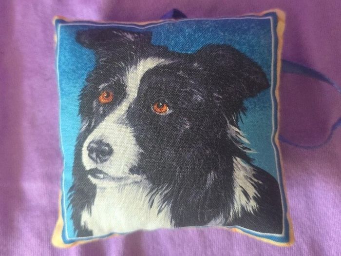 Dog hanging fabric ornament