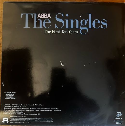 ABBA The singles the first 10 years original Irish release double album in vg+ condition