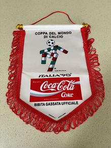 Coca Cola Italy 90 World Cup Pennant
