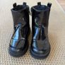 Patent black River Island girls boots Image 3