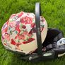 Cybex T Cloud Spring Blossom Light 0-24 car seat with bugaboo dragonfly adaptors. Image 5
