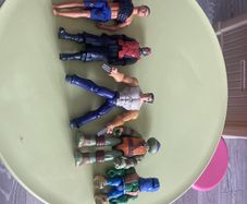 Action men and Turtles