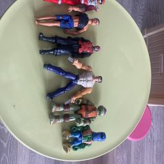 Action men and Turtles