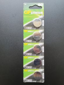 GP Batteries CR2032 3V Coin Cell Lithium Batteries 5 Pack