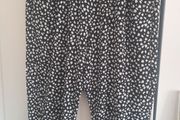 ladies M&amp;S Black and white print trousers