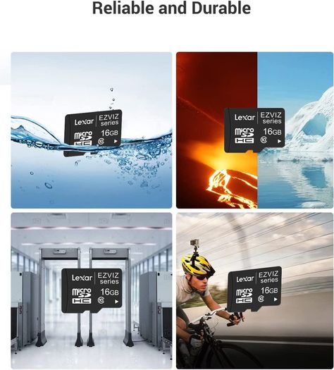 16GB Ultra-HD Video Micro SD Memory Card, Class 10, UHS, High Speed, designed for Camera, Phone, Computer, Dash Came, Surveillance, Tachograph, Tablet