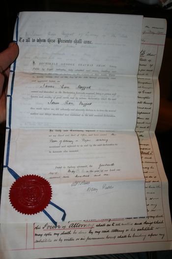 Antique Document from Sydney New South Wales 1901
