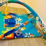 Padded Foldable Baby Gym with toys and attachment rings Image 6