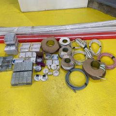 Job lot of electrical materials-cable,lights etc.