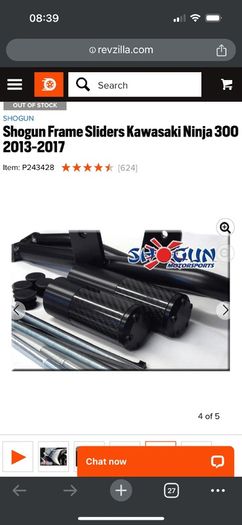 kawasaki ninja 300 frame slider