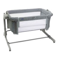 Chicco Next2Me Magic Evo Bedside Crib Dark Grey