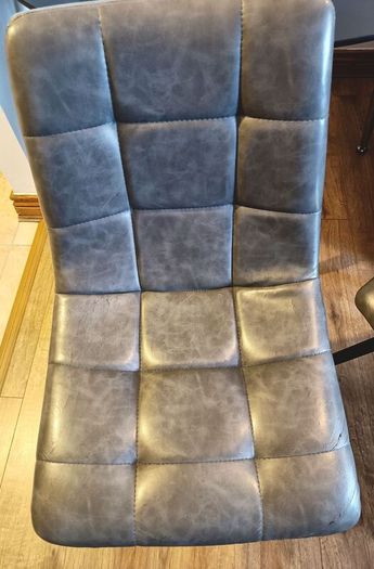 Round Glass & Chrome Dining Table with 2 Chairs (Can Sell Separately)