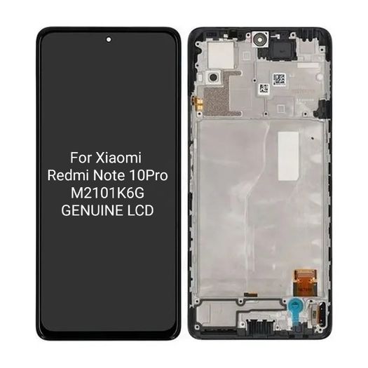 Xiaomi Redmi Note 10 Pro - LCD Display + Touch Screen + Frame - 56000200K600 Genuine Service Pack