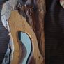 Live Edge Rustic Wood Mirror Image 2
