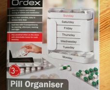 Pill organiser