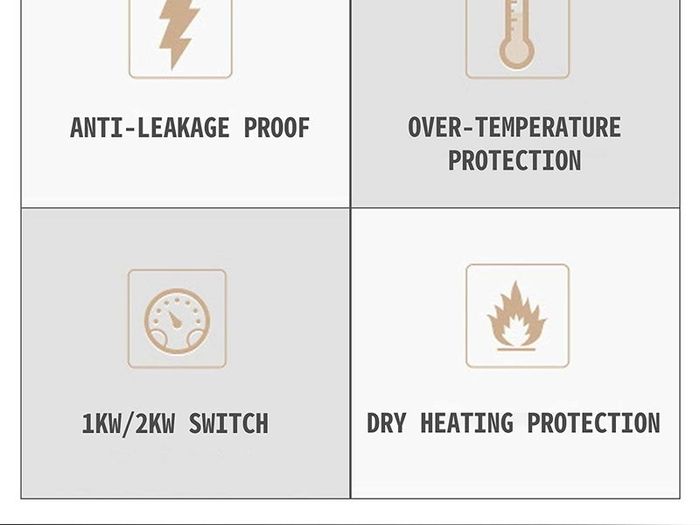 Electric Hot Water Tank 2 kW, Water Heater 45 L, Temperature Adjustment