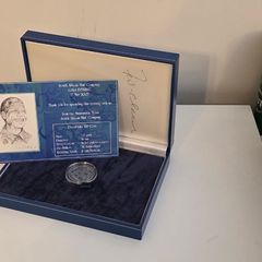 Nelson Mandela R5 2000 SA Mint Gala Presentation F.W. de Klerk Signed